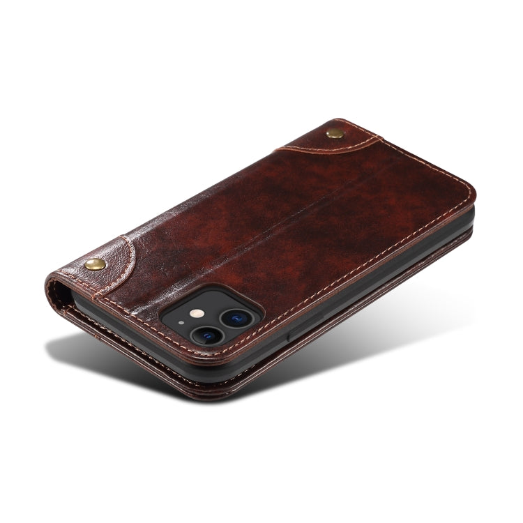 Baroque Simple Horizontal Flip Leather Case, with Holder & Card Slots & Wallet, For iPhone 11, For iPhone 11 Pro, For iPhone 11 Pro Max, For iPhone XS / X, For iPhone SE 2022 / SE 2020 / 8 / 7, For iPhone 8 Plus / 7 Plus