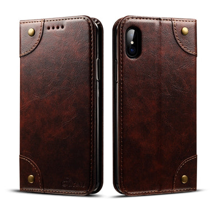 Baroque Simple Horizontal Flip Leather Case, with Holder & Card Slots & Wallet, For iPhone 11, For iPhone 11 Pro, For iPhone 11 Pro Max, For iPhone XS / X, For iPhone SE 2022 / SE 2020 / 8 / 7, For iPhone 8 Plus / 7 Plus