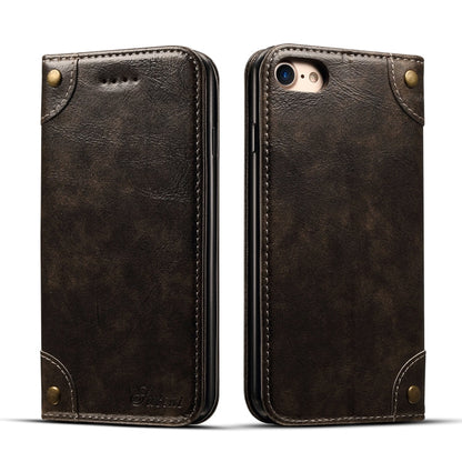 Baroque Simple Horizontal Flip Leather Case, with Holder & Card Slots & Wallet, For iPhone 11, For iPhone 11 Pro, For iPhone 11 Pro Max, For iPhone XS / X, For iPhone SE 2022 / SE 2020 / 8 / 7, For iPhone 8 Plus / 7 Plus