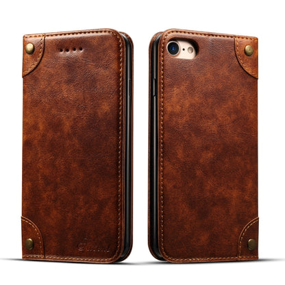 Baroque Simple Horizontal Flip Leather Case, with Holder & Card Slots & Wallet, For iPhone 11, For iPhone 11 Pro, For iPhone 11 Pro Max, For iPhone XS / X, For iPhone SE 2022 / SE 2020 / 8 / 7, For iPhone 8 Plus / 7 Plus