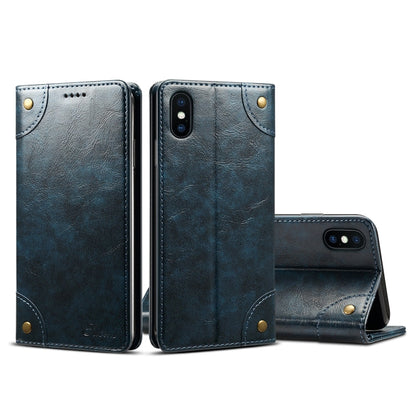 Baroque Simple Horizontal Flip Leather Case, with Holder & Card Slots & Wallet, For iPhone XR, For iPhone XS Max