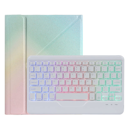 B011S Splittable Backlight Bluetooth Keyboard Leather Case with Triangle Holder & Pen Slot, For iPad 9.7 2018 & 2017 / Pro 9.7 / Air 2, For iPad 10.2 2020 & 2019 / Pro 10.5 inch / Air 3 10.5 inch                                                         ...