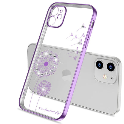 Ultra-thin Electroplating Dandelion Pattern Protective Case, For iPhone 12 Pro Max, For iPhone 12 Pro, For iPhone 12