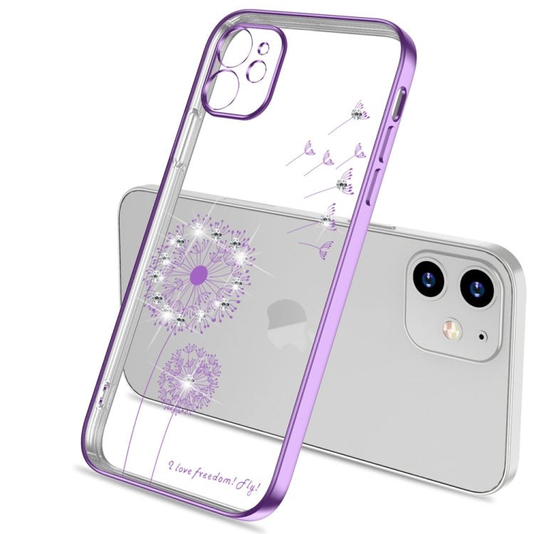 Ultra-thin Electroplating Dandelion Pattern Protective Case, For iPhone 12 Mini