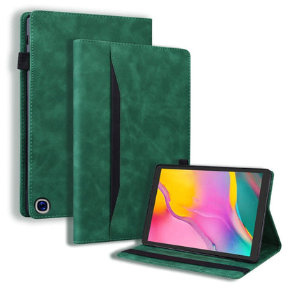 Business Shockproof Horizontal Flip Leather Case with Holder & Card Slots & Photo Frame & Pen Slot & Sleep / Wake-up Function, For Amazon Fire HD 10  / 10 Plus 2021