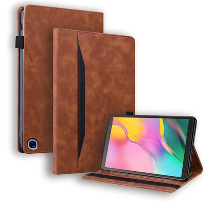 Business Shockproof Horizontal Flip Leather Case with Holder & Card Slots & Photo Frame & Pen Slot & Sleep / Wake-up Function, For Amazon Fire HD 10  / 10 Plus 2021