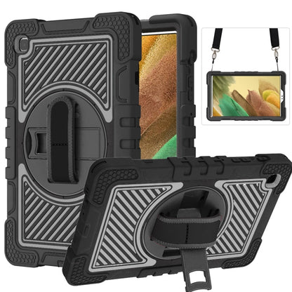 360 Degree Rotation Contrast Color Shockproof Silicone + PC Case with Holder & Hand Grip Strap & Shoulder Strap, For iPad 9.7 2018 / 2017, For iPad 10.2 2021 / 2020 / 2019, For iPad 10.9 / Pro 11 2020 / 2021 / 2018                                      ...