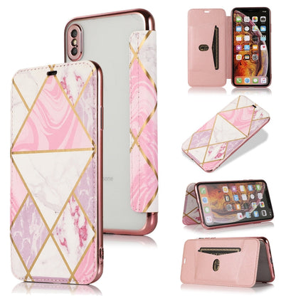 Bronzing Plating PU + TPU Horizontal Flip Leather Case with Holder & Card Slot, For iPhone XS Max, For iPhone XR, For iPhone X / XS, For iPhone 8 Plus & 7 Plus, For iPhone 6 Plus & 6s Plus, For iPhone 6 & 6s
