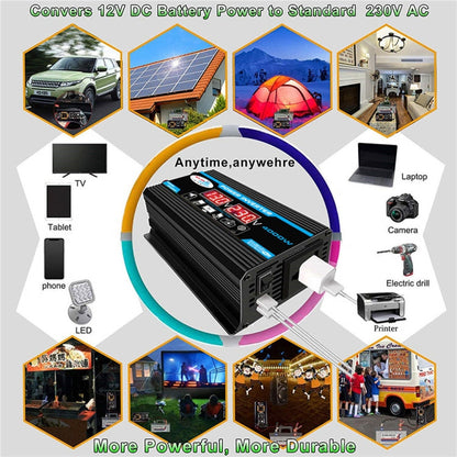 Tang II Generation 12V to 220V 300W Car Power Inverter, 12V to 220V