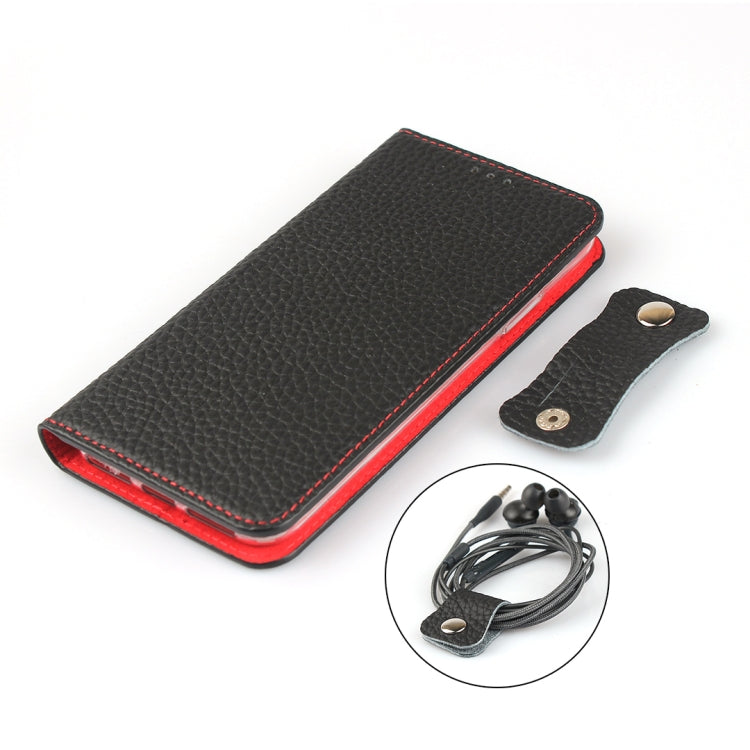Litchi Texture Horizontal Flip Top Layer Cowhide Leather Case with Holder & Card Slots & Wallet & Strap & Wire Winder, For iPhone 11, For iPhone 11 Pro Max, For iPhone 7 / 8 / SE 2022 / SE 2020, For iPhone 7 Plus / 8 Plus