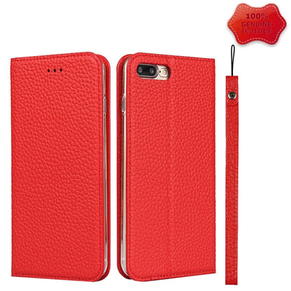 Litchi Texture Horizontal Flip Top Layer Cowhide Leather Case with Holder & Card Slots & Wallet & Strap & Wire Winder, For iPhone 11, For iPhone 11 Pro Max, For iPhone 7 / 8 / SE 2022 / SE 2020, For iPhone 7 Plus / 8 Plus