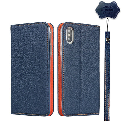Litchi Texture Horizontal Flip Top Layer Cowhide Leather Case with Holder & Card Slots & Wallet & Strap & Wire Winder, For iPhone 6 & 6s, For iPhone 6 Plus & 6s Plus, For iPhone XR, For iPhone XS Max
