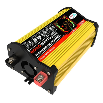 Legend III Generation DC12V to AC220V 6000W Car Power Inverter with LED Display, DC12V to AC220V