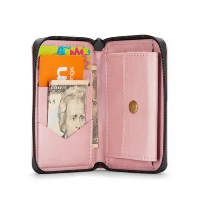 JEEHOOD Magnetic Zipper Horizontal Flip Leather Case with Holder & Card Slot & Wallet, For iPhone 12 mini, For iPhone 12 / 12 Pro, For iPhone 12 Pro Max
