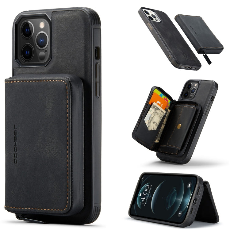 JEEHOOD Magnetic Zipper Horizontal Flip Leather Case with Holder & Card Slot & Wallet, For iPhone 12 mini, For iPhone 12 / 12 Pro, For iPhone 12 Pro Max