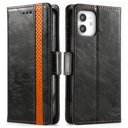 CaseNeo Business Splicing Dual Magnetic Buckle Horizontal Flip PU Leather Case with Holder & Card Slots & Wallet, For iPhone 11 Pro Max