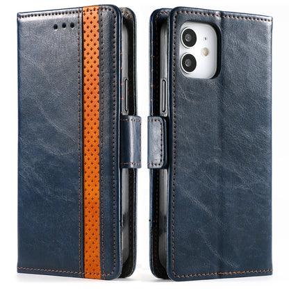 CaseNeo Business Splicing Dual Magnetic Buckle Horizontal Flip PU Leather Case with Holder & Card Slots & Wallet, For iPhone 11 Pro Max