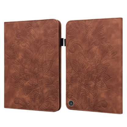 Lace Flower Embossing Pattern Horizontal Flip Leather Case with Holder & Card Slots & Wallet & Photo Frame & Sleep / Wake-up Function, For Amazon Kindle Fire HD 8 2020 / HD 8 Plus 2020, For Amazon Kindle Fire HD 10 2019 / 2018 / 2017 / 2016