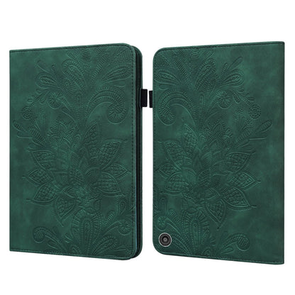 Lace Flower Embossing Pattern Horizontal Flip Leather Case with Holder & Card Slots & Wallet & Photo Frame & Sleep / Wake-up Function, For Amazon Kindle Fire HD 8 2020 / HD 8 Plus 2020, For Amazon Kindle Fire HD 10 2019 / 2018 / 2017 / 2016