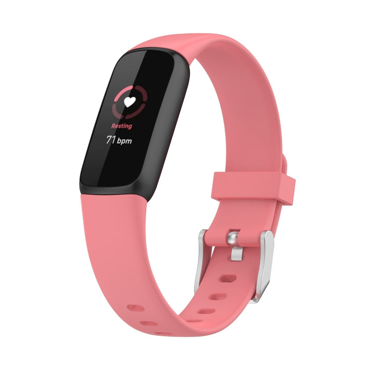 For Fitbit Luxe xDFind Silicone Watch Band, Size:S (Pine Needle Green), S