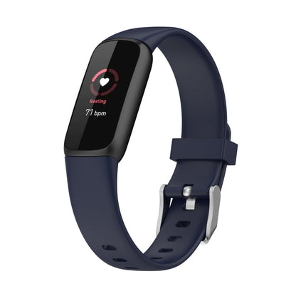 For Fitbit Luxe xDFind Silicone Watch Band, Size:S (Pine Needle Green), S
