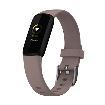 For Fitbit Luxe xDFind Silicone Watch Band, Size:S (Pine Needle Green), S