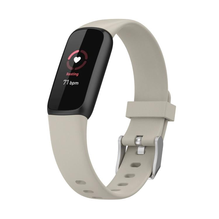 For Fitbit Luxe xDFind Silicone Watch Band, Size:S (Pine Needle Green), S
