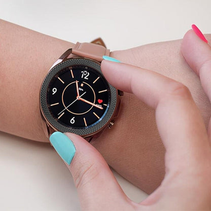 Smart Watch Rhombus Texture Bezel Ring, For Samsung Galaxy Watch 3 41mm, For Samsung Galaxy Watch 3 45mm