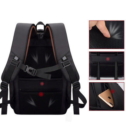 SJ01 Business Casual Computer Backpack with USB Charging Port, 13-15 inch Universal
