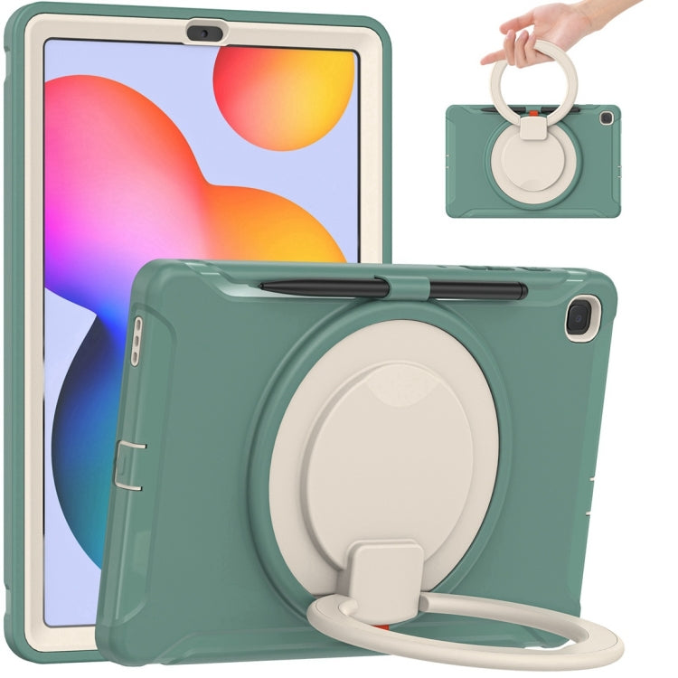 Shockproof TPU + PC Protective Case with 360 Degree Rotation Foldable Handle Grip Holder & Pen Slot, For iPad Pro 12.9 2020 / 2018, For Samsung Galaxy Tab S6 Lite 10.4 inch P610
