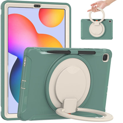 Shockproof TPU + PC Protective Case with 360 Degree Rotation Foldable Handle Grip Holder & Pen Slot, For iPad Pro 12.9 2020 / 2018, For Samsung Galaxy Tab S6 Lite 10.4 inch P610
