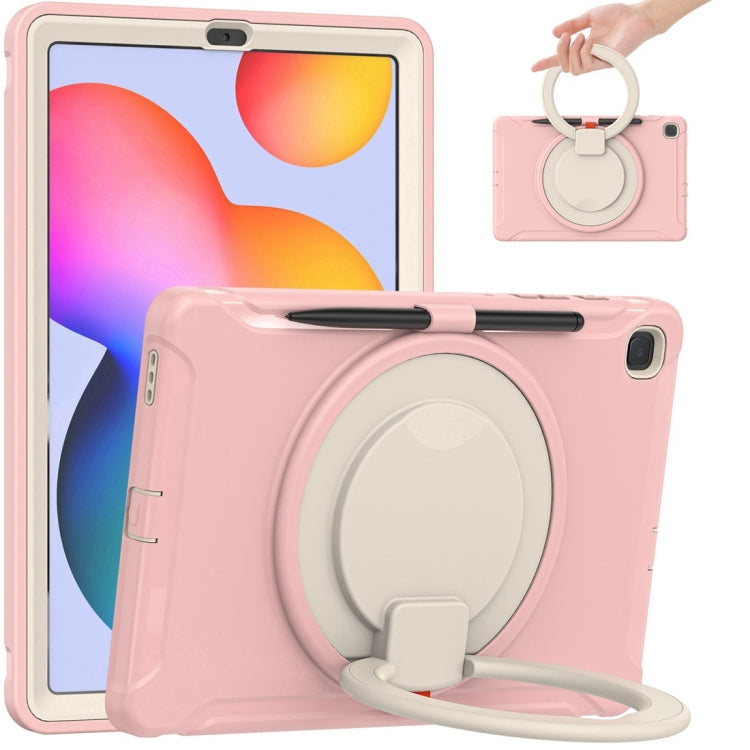 Shockproof TPU + PC Protective Case with 360 Degree Rotation Foldable Handle Grip Holder & Pen Slot, For iPad Pro 12.9 2020 / 2018, For Samsung Galaxy Tab S6 Lite 10.4 inch P610