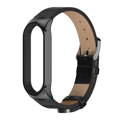 For Xiaomi Mi Band 6 / 5 CS Microfiber Leather Replacement Watchband