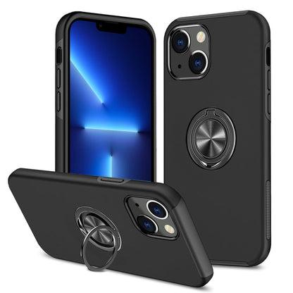 PC + TPU Shockproof Magnetic Protective Case with Invisible Ring Holder, For iPhone 13 mini, For iPhone 13, For iPhone 13 Pro