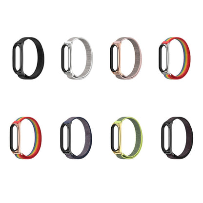For Xiaomi Mi Band 6 / 5 Mijobs Nylon Loop Plus Strap Replacement Watchband