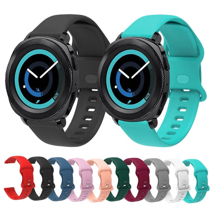 For Xiaomi Haylou RT RS3 LS04 / LS05S Universal Inner Back Buckle Perforation Silicone Replacement Strap Watchband, 20mm, 22mm