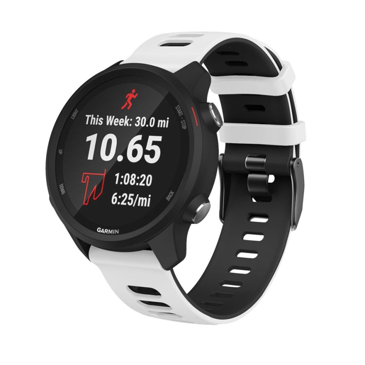 Universal Two-color Silicone Replacement Strap Watchband, 22mm For Xiaomi Haylou RT RS3 LS04 / LS05S, 20mm For Garmin Vivoactive 3 / Venu, 22mm For Garmin Vivoactive 4 / Venu 2