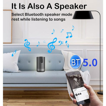 A5 1920x1080P 200 ANSI Multi-function Portable Home Theater LED HD Digital Projector Bluetooth Speaker, Android 7.1, 2G+16GB, A5 US Plug