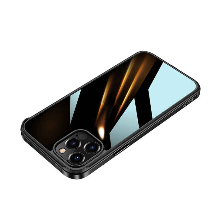 SULADA Shockproof Aviation Aluminum Metal Frame + Nano Glass + TPU Protective Case, For iPhone 11, For iPhone 11 Pro, For iPhone 12 mini, For iPhone 12