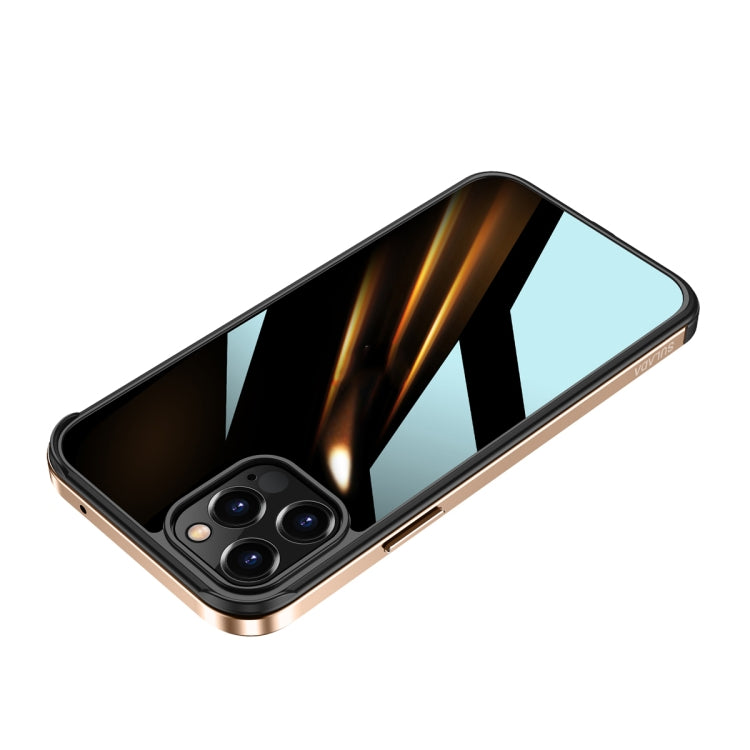 SULADA Shockproof Aviation Aluminum Metal Frame + Nano Glass + TPU Protective Case, For iPhone 12 Pro, For iPhone 12 Pro Max, For iPhone 11 Pro Max, For iPhone XS / X