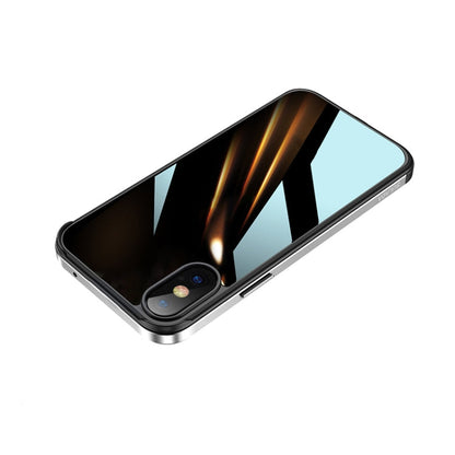 SULADA Shockproof Aviation Aluminum Metal Frame + Nano Glass + TPU Protective Case, For iPhone XR, For iPhone XS Max