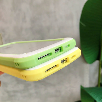 Candy-Colored TPU Transparent Shockproof Case, For iPhone XR