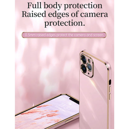 XINLI Straight Edge 6D Electroplate TPU Phone Case, For iPhone 11, For iPhone 11 Pro, For iPhone 11 Pro Max