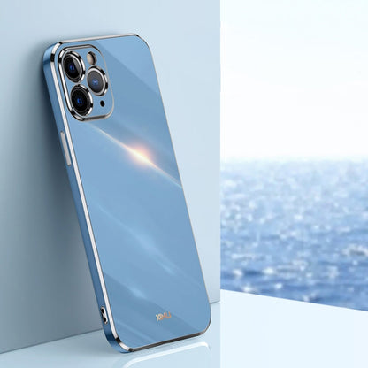 XINLI Straight Edge 6D Electroplate TPU Phone Case, For iPhone 11, For iPhone 11 Pro, For iPhone 11 Pro Max