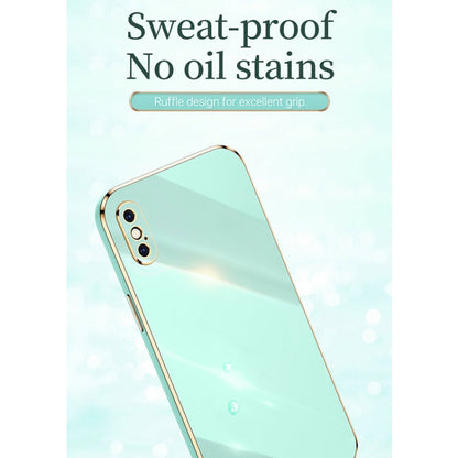 XINLI Straight Edge 6D Electroplate TPU Phone Case, For iPhone X, For iPhone XR, For iPhone XS