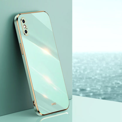 XINLI Straight Edge 6D Electroplate TPU Phone Case, For iPhone X, For iPhone XR, For iPhone XS