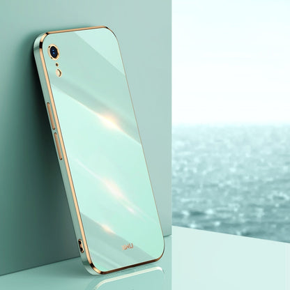 XINLI Straight Edge 6D Electroplate TPU Phone Case, For iPhone X, For iPhone XR, For iPhone XS