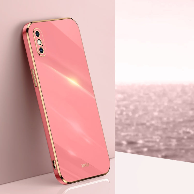 XINLI Straight Edge 6D Electroplate TPU Phone Case, For iPhone XS Max, For iPhone 8 Plus / 7 Plus, For iPhone 12 Pro