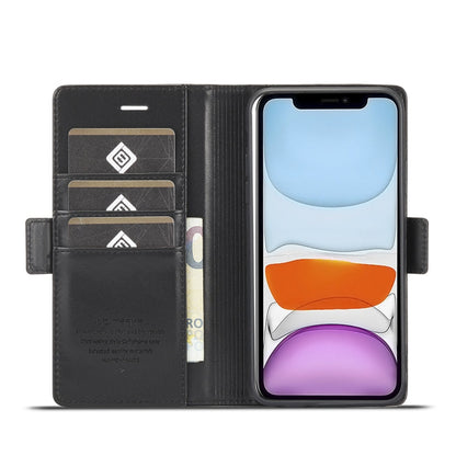 LC.IMEEKE Magnetic Buckle PU + TPU Horizontal Flip Leather Case with Holder & Card Slots & Wallet, For iPhone 11, For iPhone 11 Pro, For iPhone 11 Pro Max, For iPhone 12 Pro Max