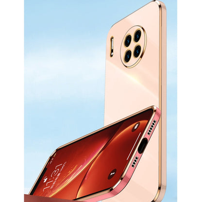 XINLI Straight Edge 6D Electroplate TPU Phone Case with Ring Holder, For Huawei Mate 30, For Huawei Mate 30 Pro, For Huawei Mate 40